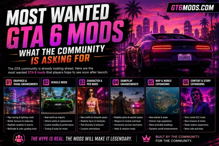Most Wanted GTA 6 Mods