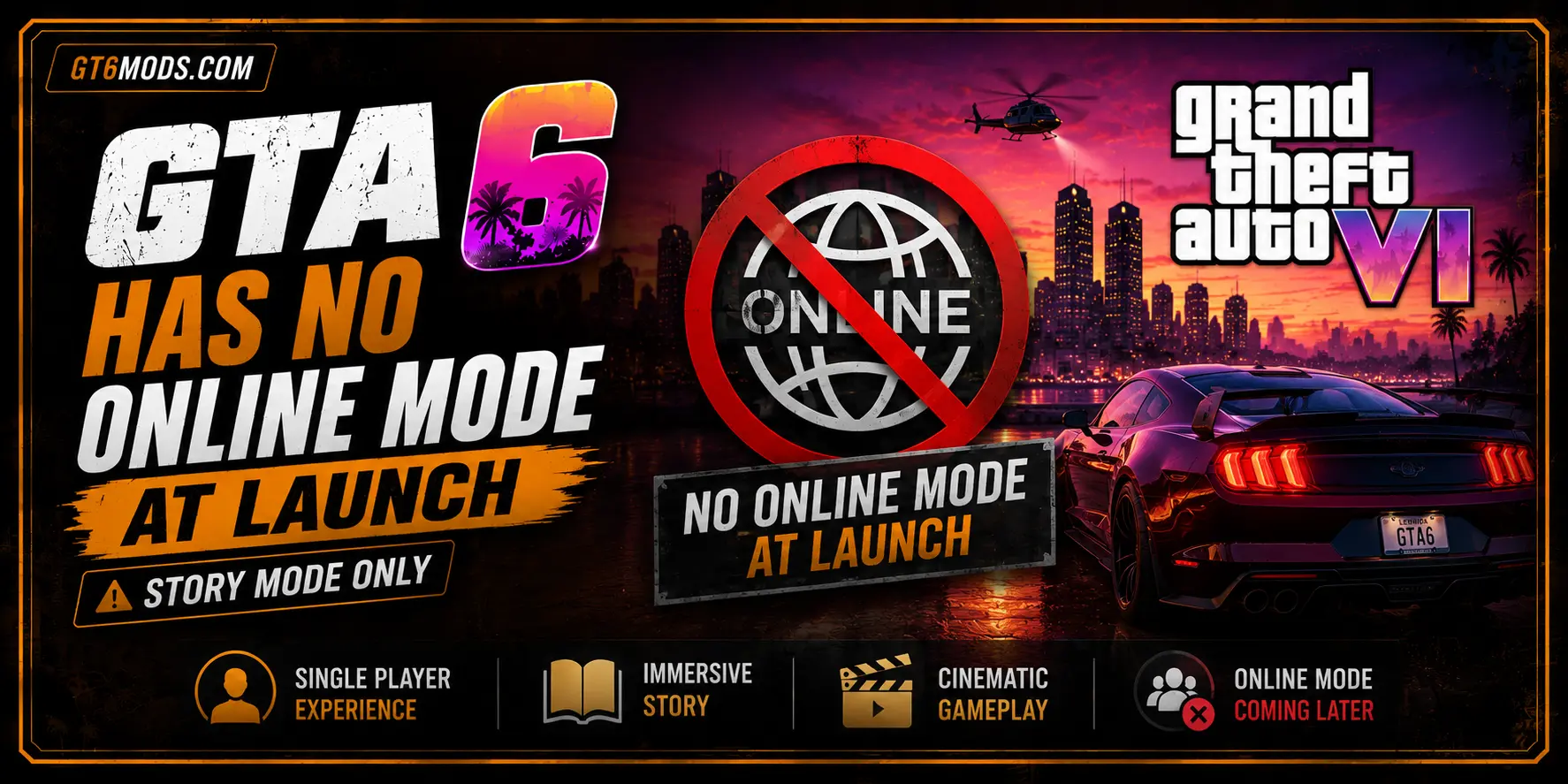 GTA 6 no online mode at launch