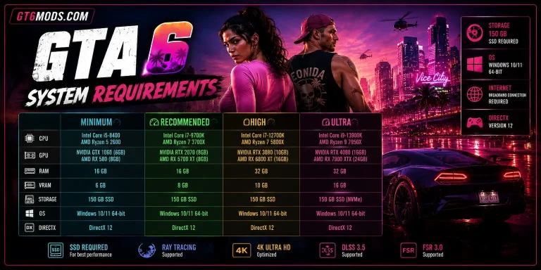 GTA 6 system requirements
