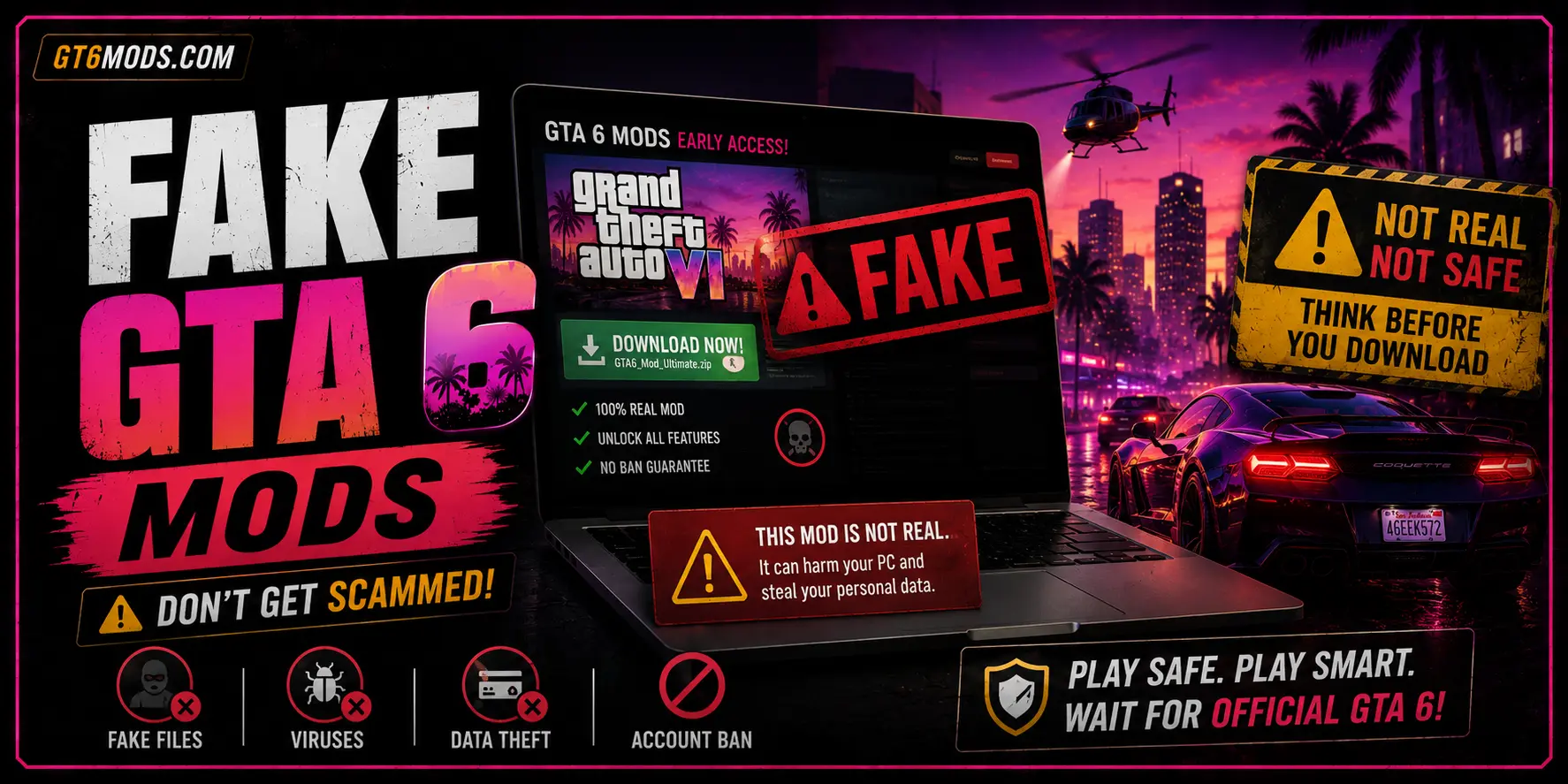 fake GTA 6 mods scam warning how to spot them
