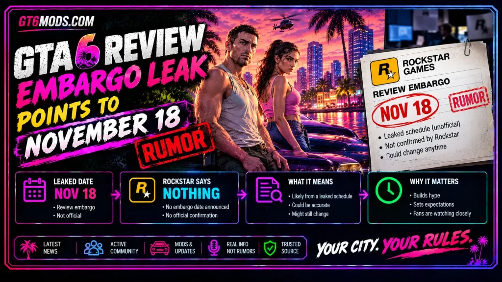 GTA 6 review embargo